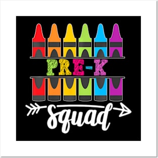 Team Pre K Squad Teacher Back To School 2023 Posters and Art